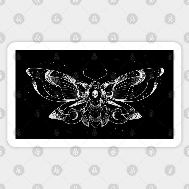 Death head Moth Sticker by Juliet & Gin